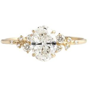 18K Gold Plated Sterling Silver Zircon  Ring – Elegant Sparkle